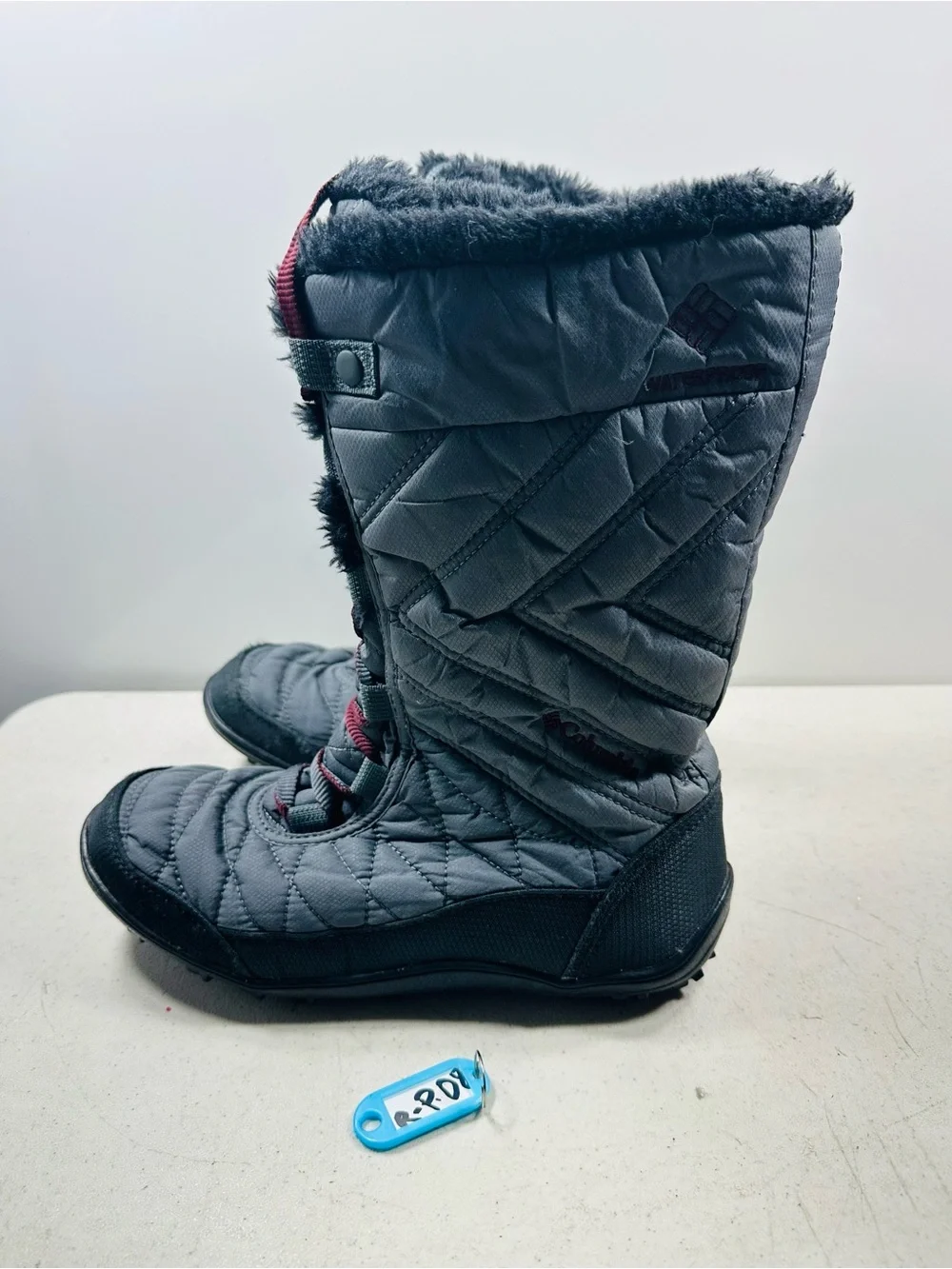 Columbia Womens Size 6 Minx II Mid Gray Winter Boots Waterproof